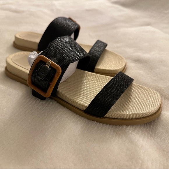 NWOT Dolce Vita Genzel Slide Sandal Black 8.5 - Picture 2 of 5